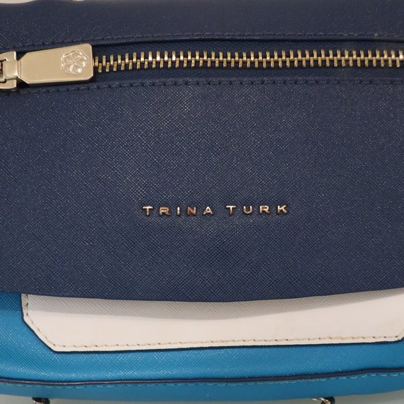 Trina Turk Blue Multi Color Bag - Picture 3 of 5